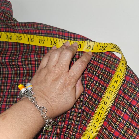 Ralph Lauren Yarmouth Shirt Men Large Plaid Button Down Long Sleeve Preppy Pony - Picture 9 of 10